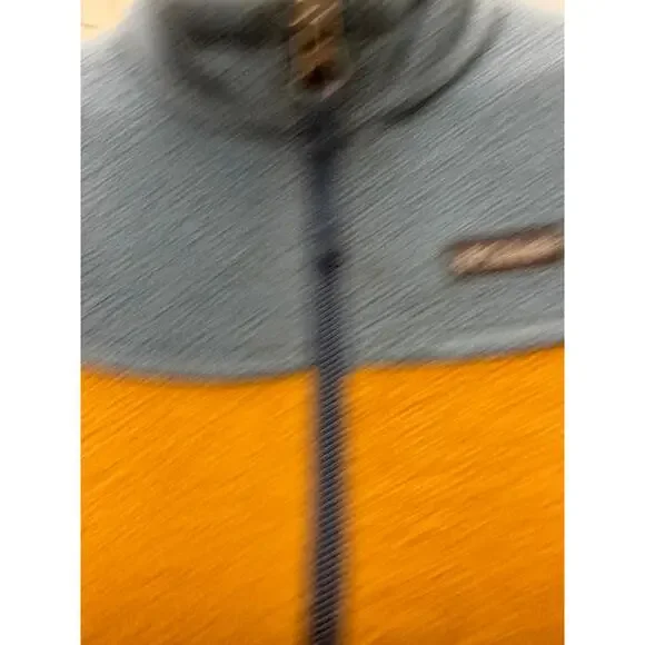 Columbia Boys' 4t Steens Mountain II Fleece Winter Jacket Orange yellow blue - Picture 4 of 5